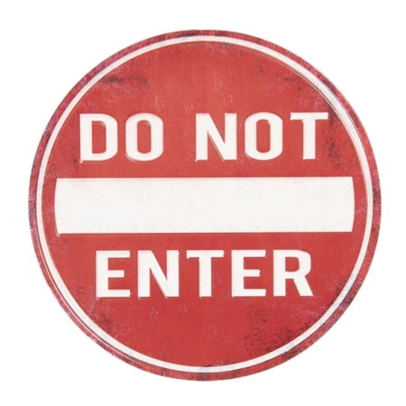 Skilt Do not enter